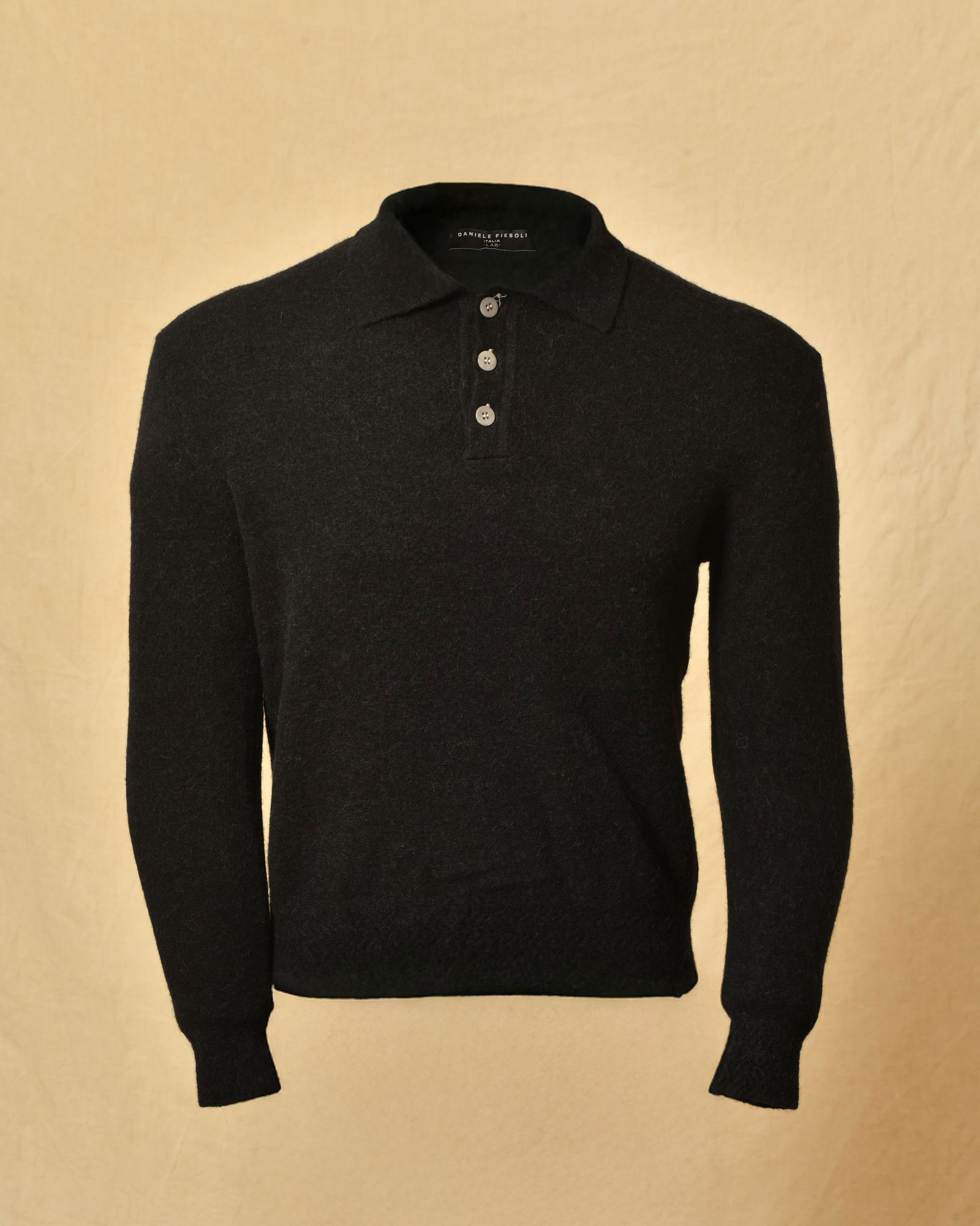 Pull à col polo en laine Daniele Fiesoli