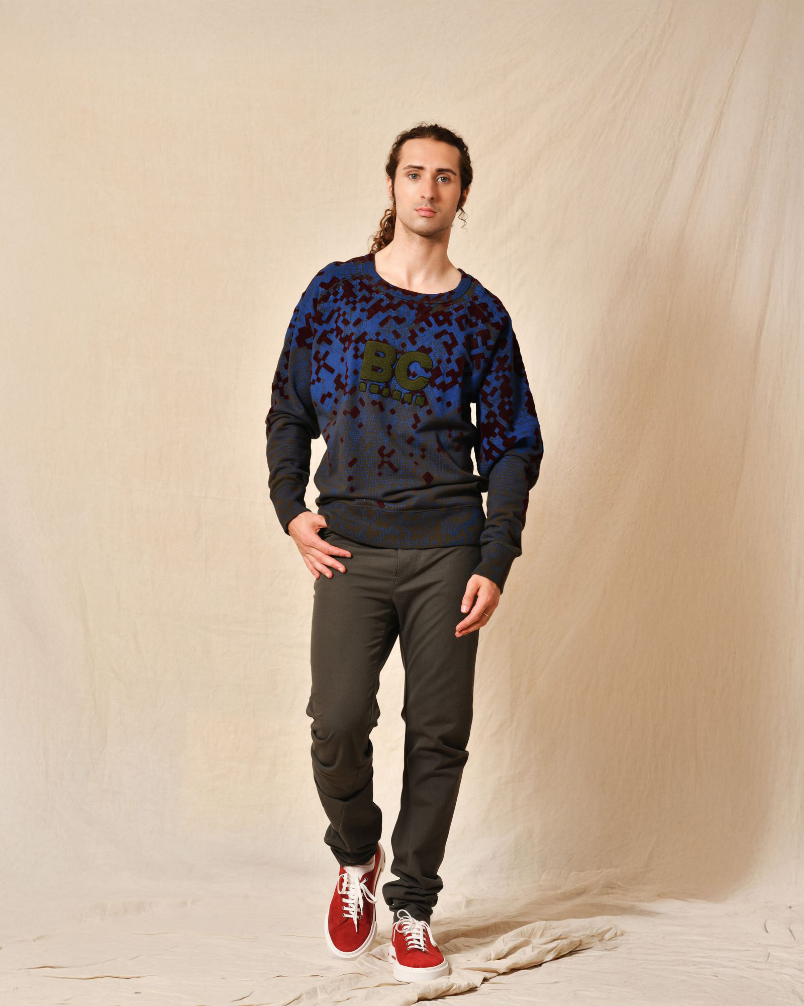 Pantalon style banane marron Lost & Found