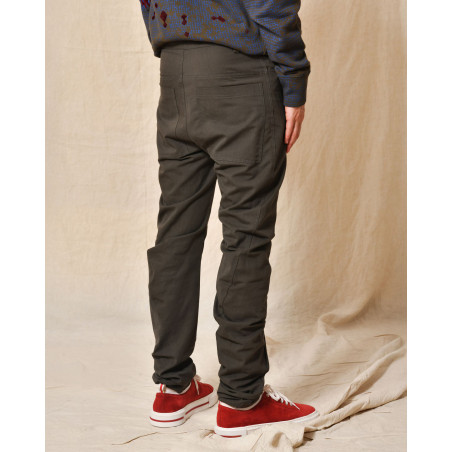 Pantalon style banane marron Lost & Found