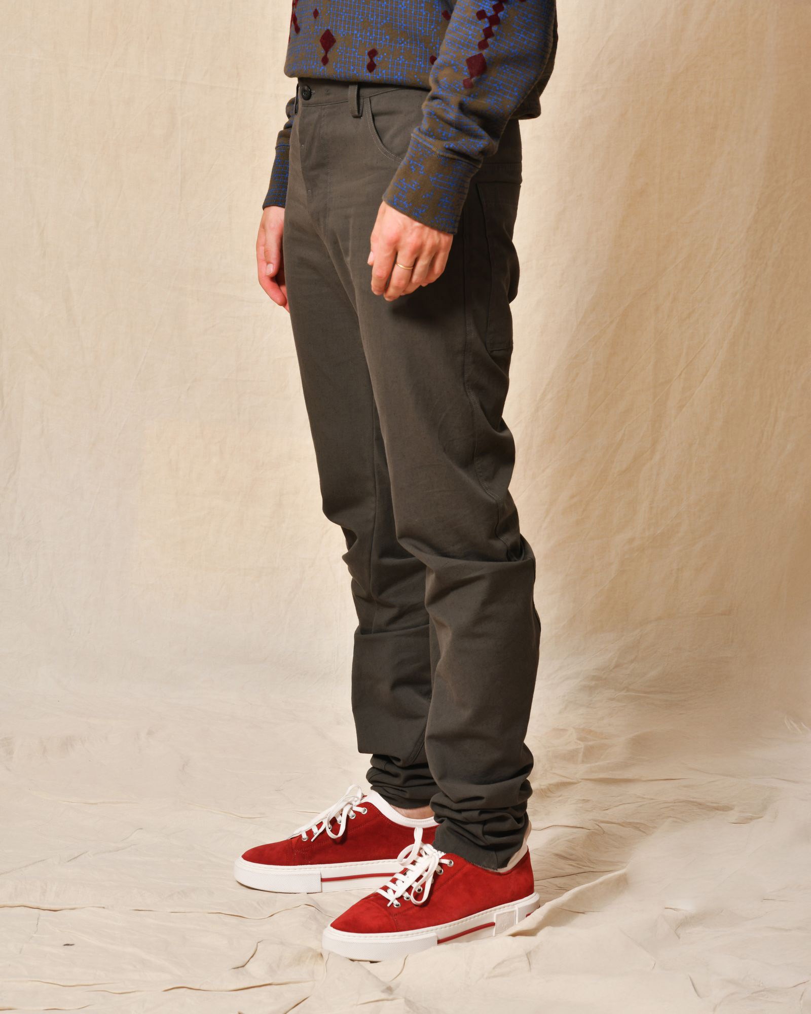 Pantalon style banane marron Lost & Found