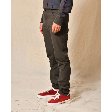 Pantalon style banane marron Lost & Found