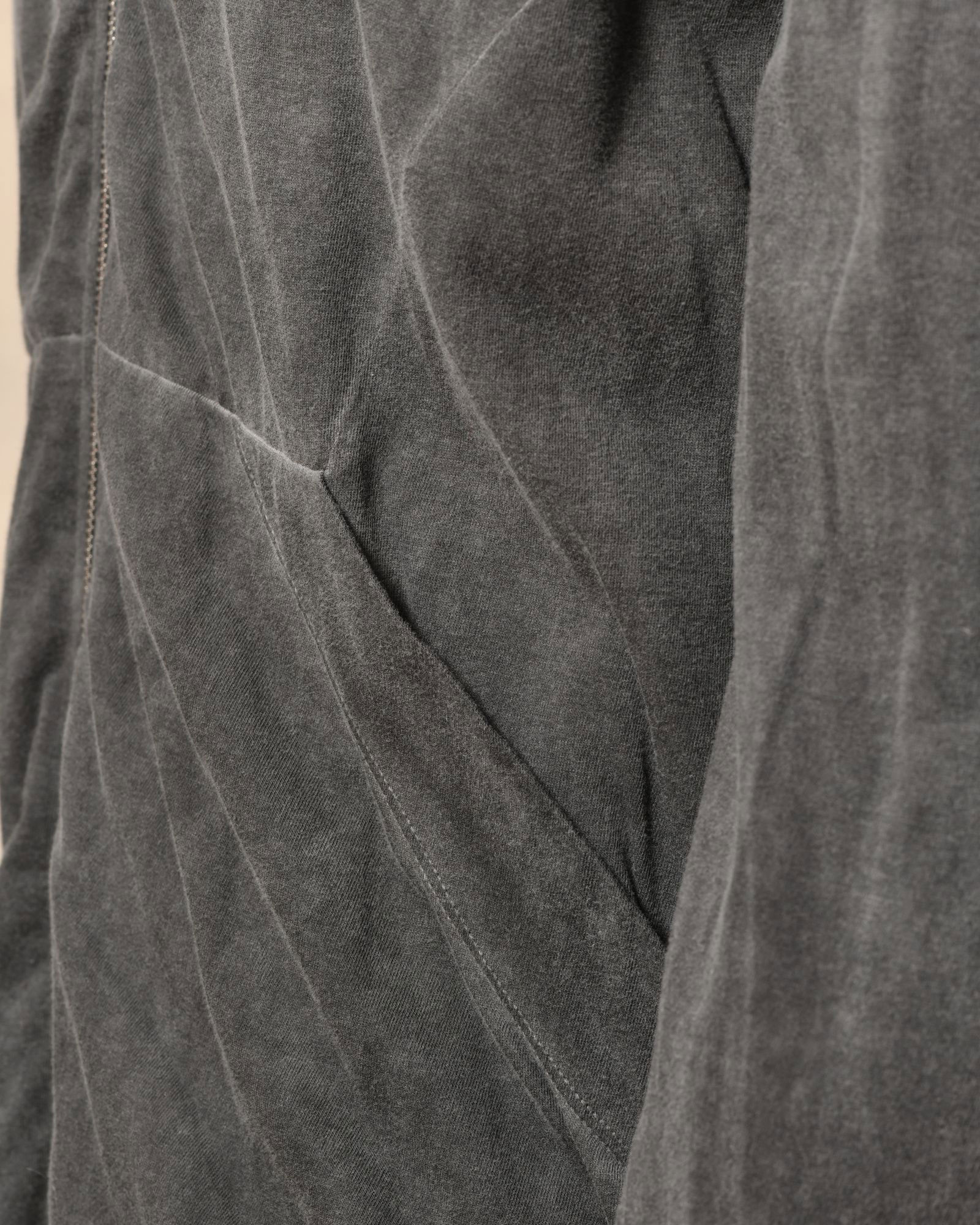 Gilet zippé à capuche gris Lost & Found