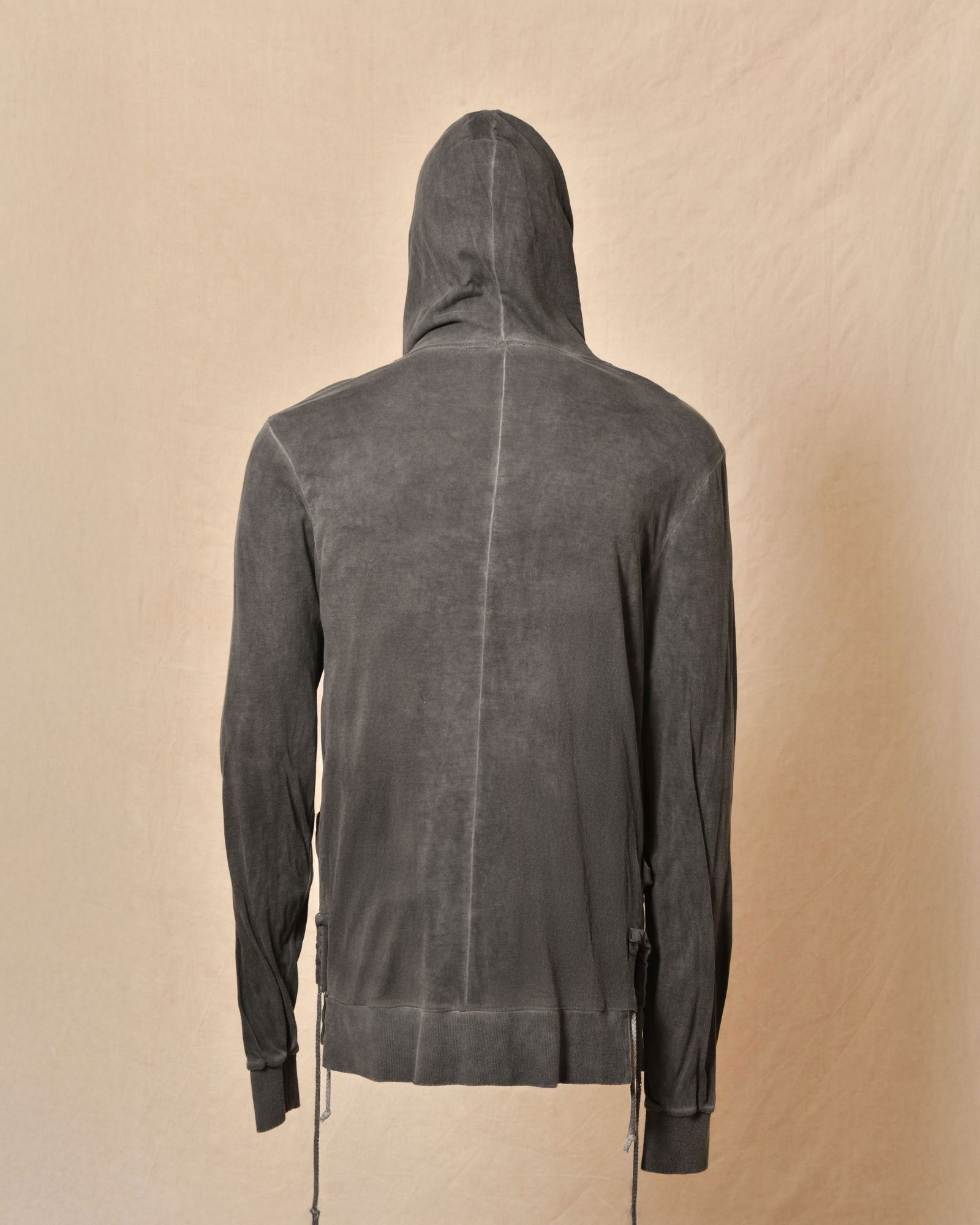 Gilet zippé à capuche gris Lost & Found