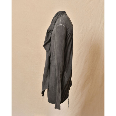 T-shirt asymétrique col écharpe intégré Lost & Found