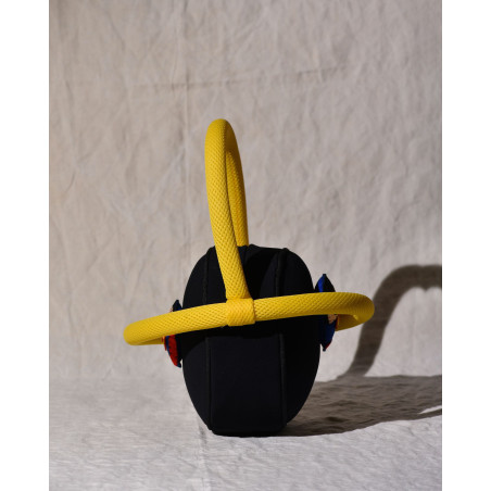 Sac à main rond design à broderie super-héros La Milanesa