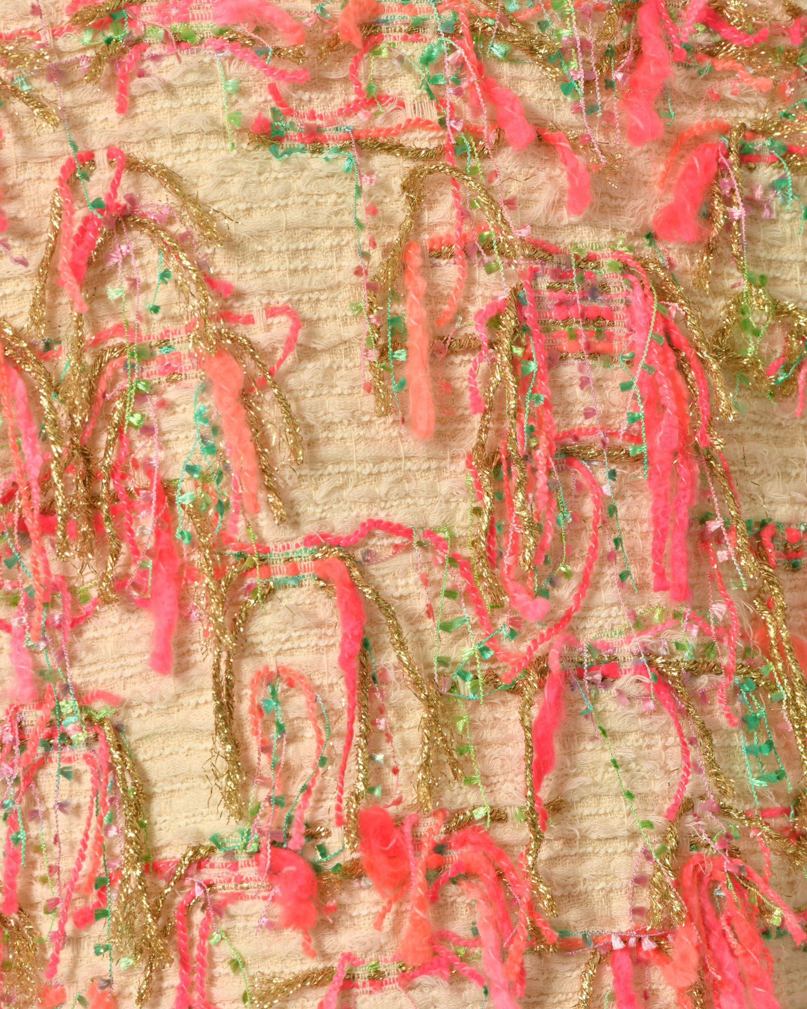 Veste blanche en tweed Edward Achour