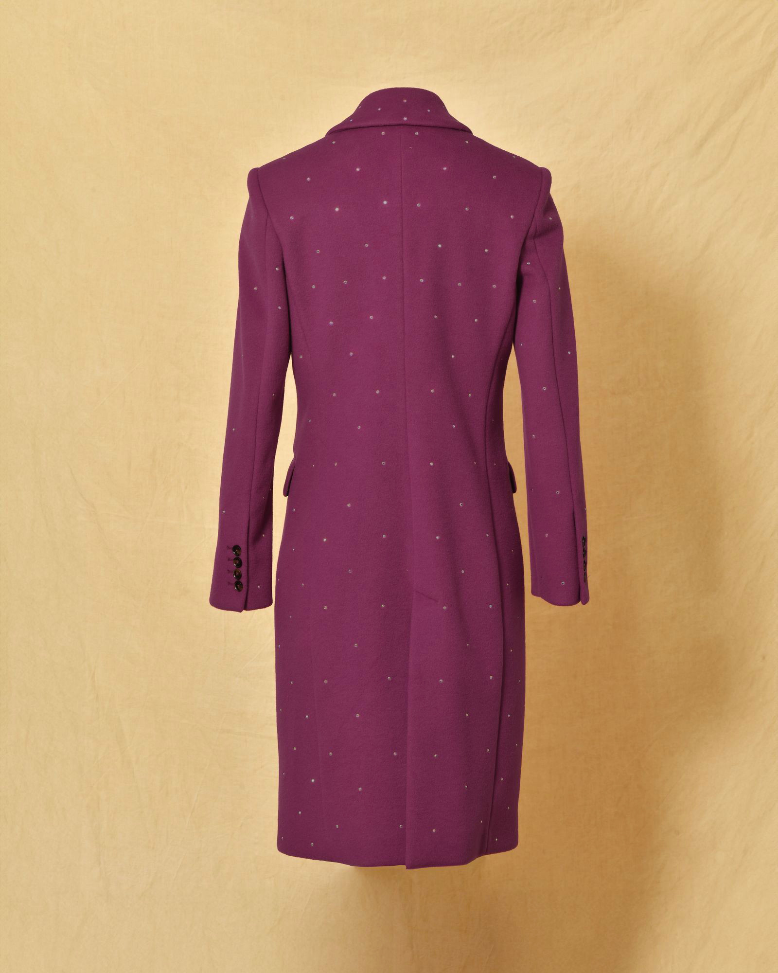 Manteau violet à strass Manuel Ritz