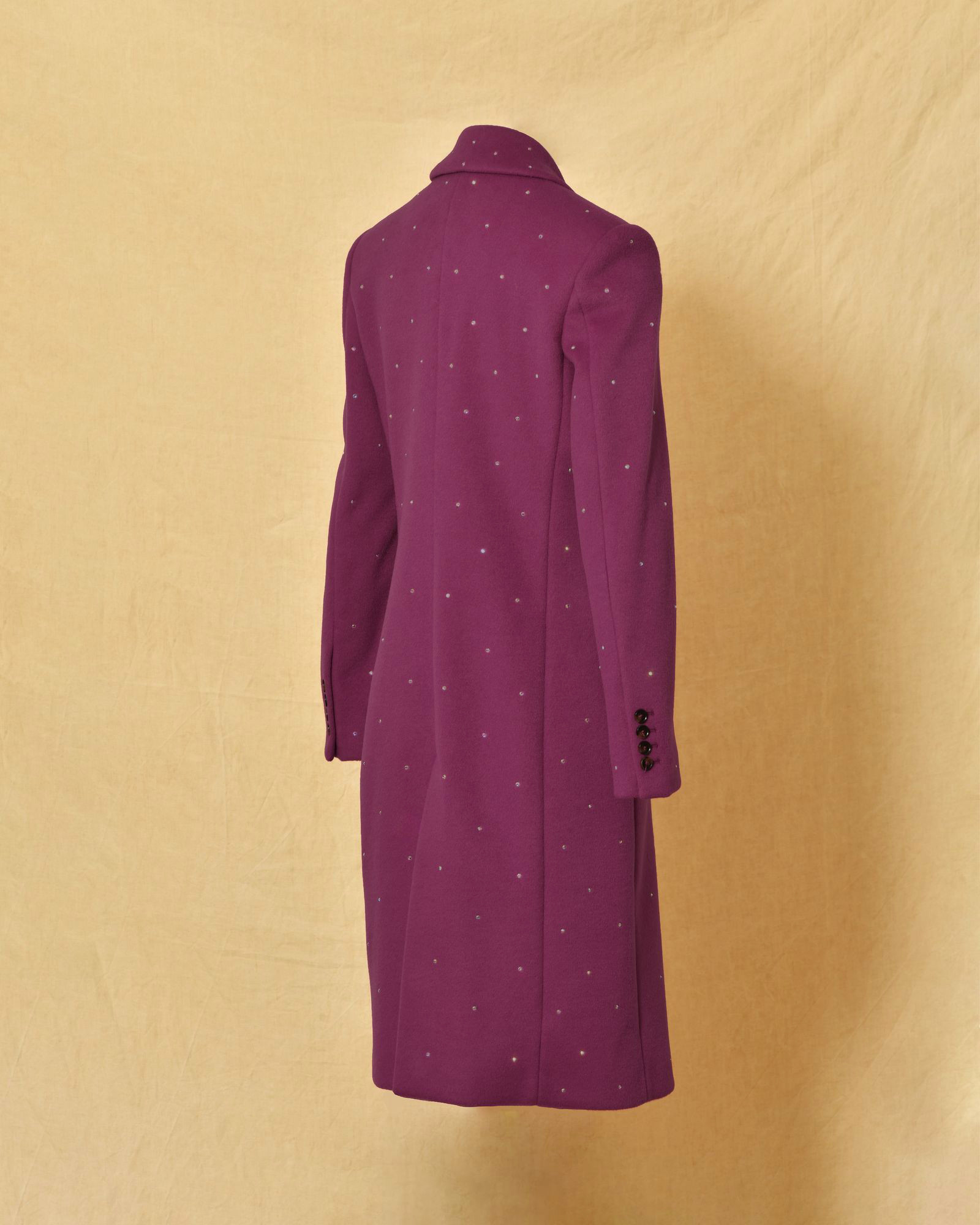 Manteau violet à strass Manuel Ritz