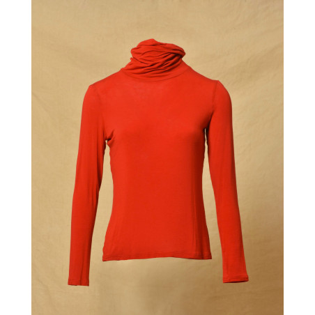 Sous pull à col roulé rouge Malloni
