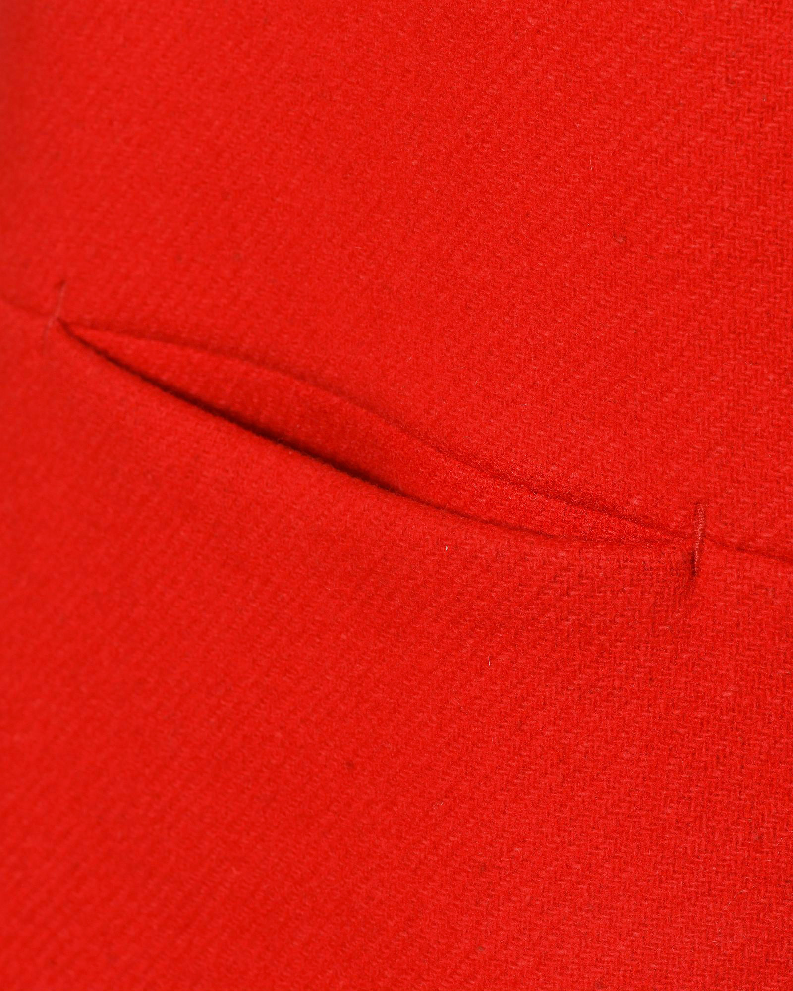Gilet long rouge à fermeture zippée asymétrique Malloni