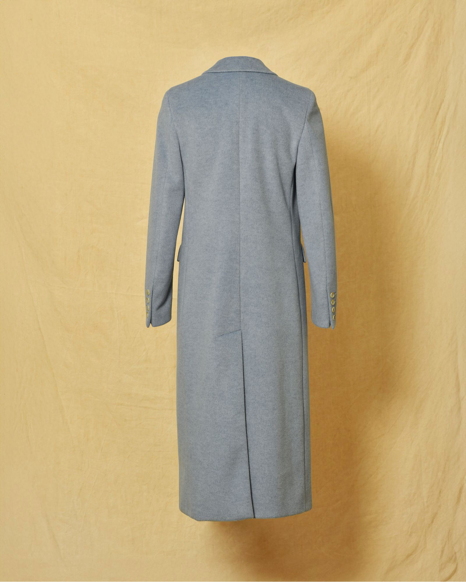 Manteau long à double boutonnage bleu Manuel Ritz