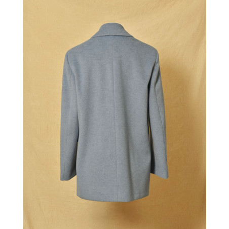 Manteau à double boutonnage bleu Manuel Ritz
