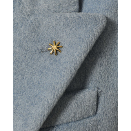 Manteau à double boutonnage bleu Manuel Ritz