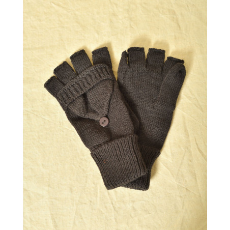 Mitaines convertibles 2 en 1 gris Ka