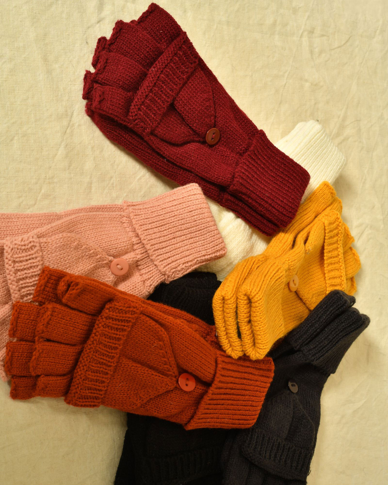 Mitaines convertibles 2 en 1 gris Ka