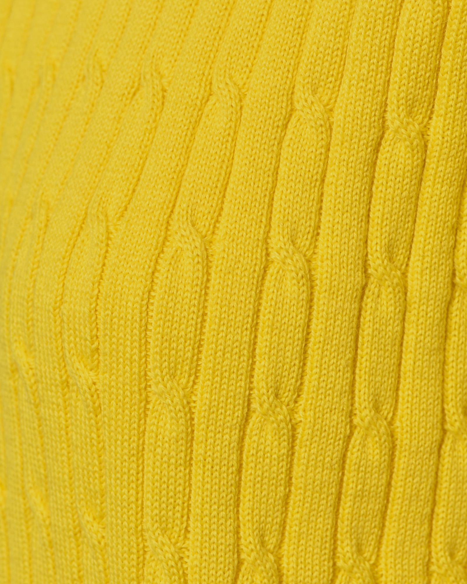 Pull en maille à manches courtes jaune Manuel Ritz
