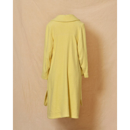 Manteau en laine à bouclette jaune Malloni