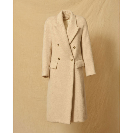 Manteau en laine beige Malloni