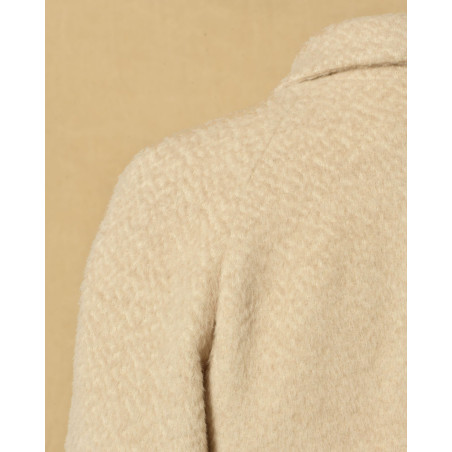 Manteau en laine beige Malloni