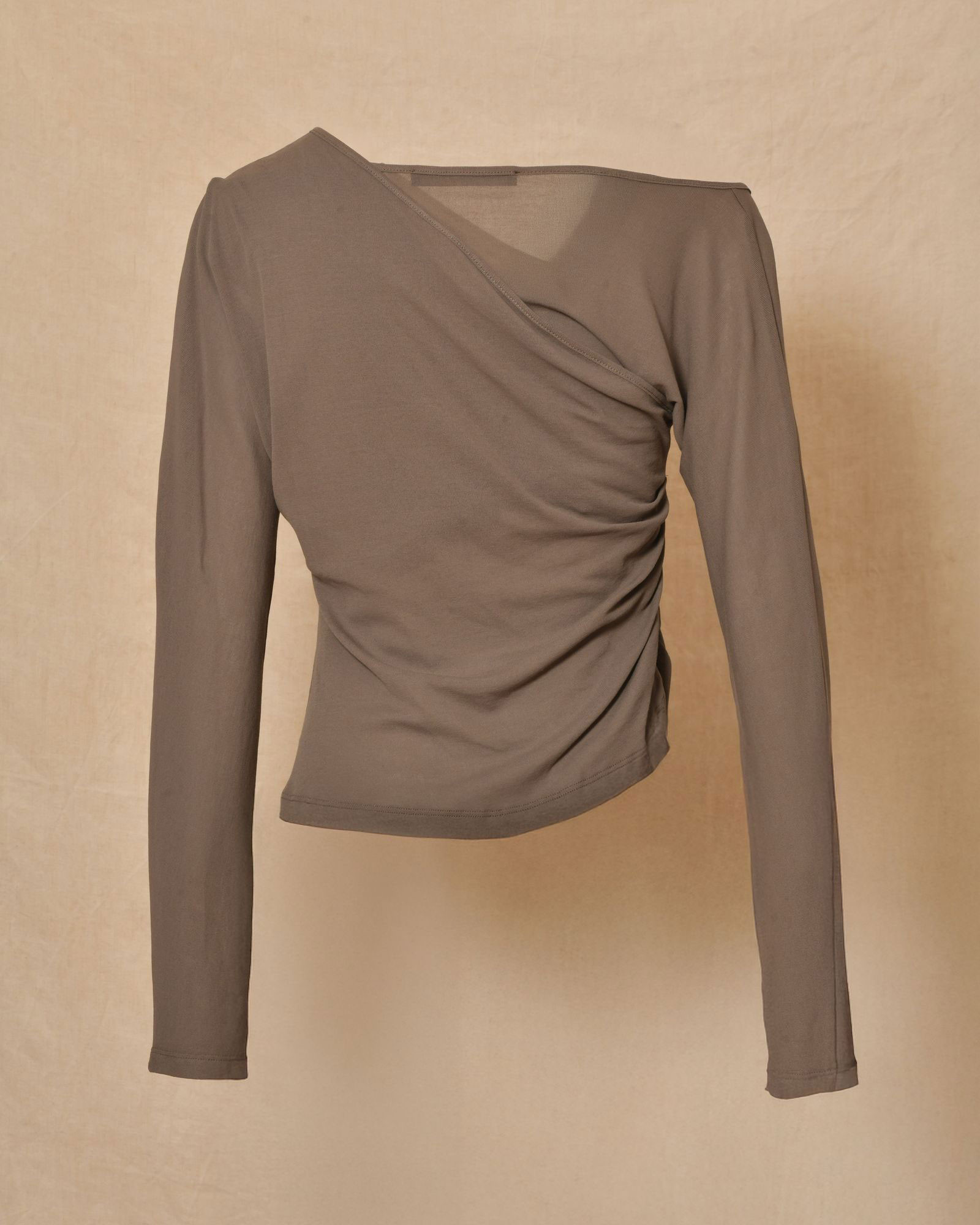 Top asymétrique gris Malloni