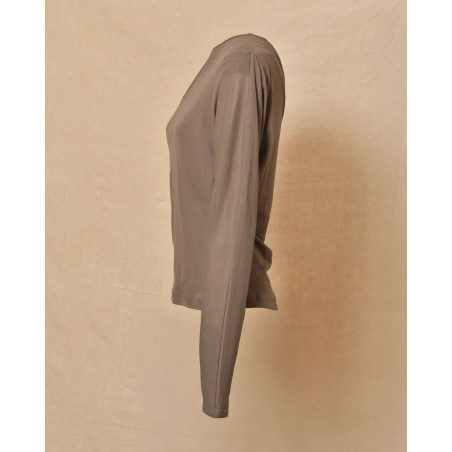 Top asymétrique gris Malloni