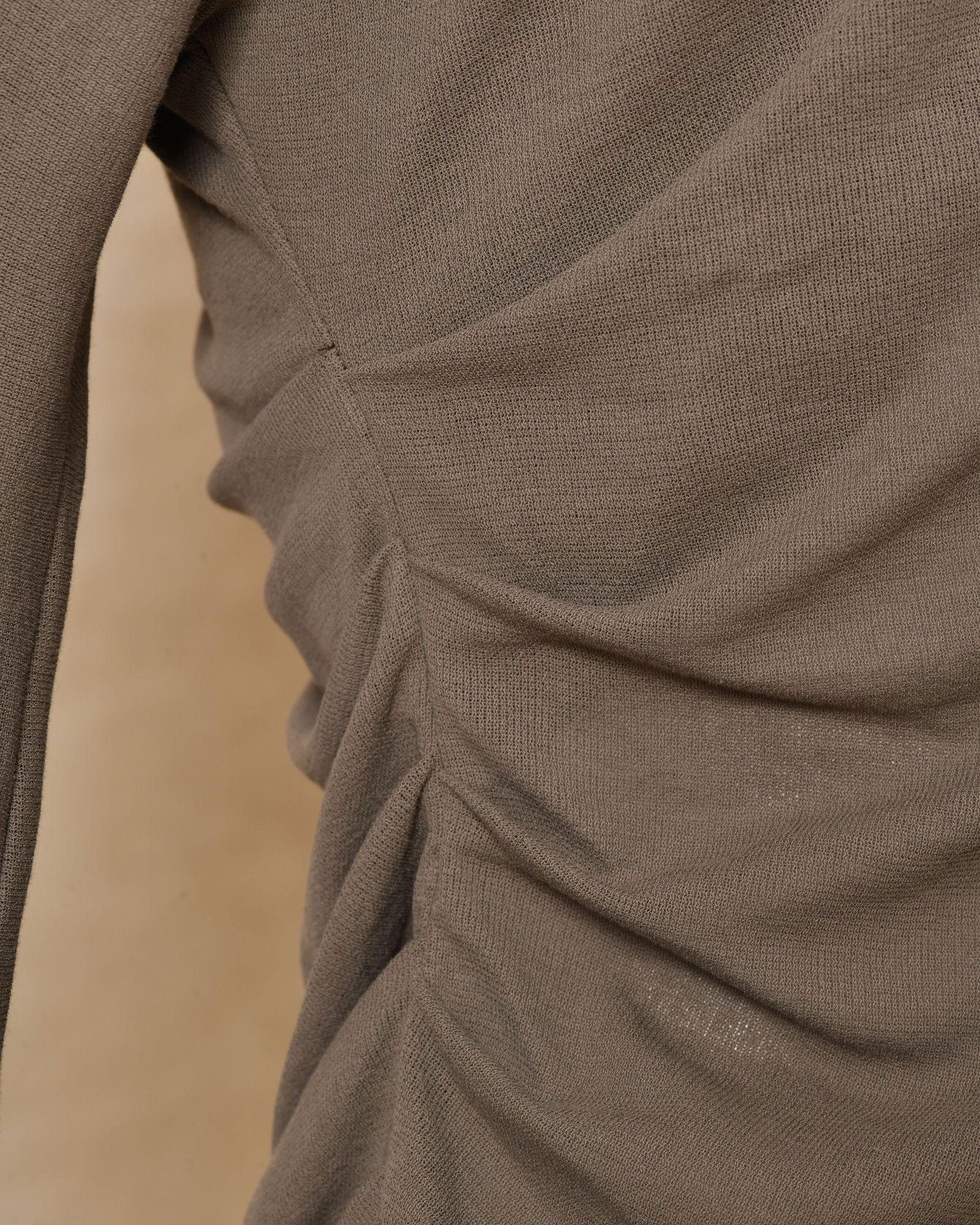 Top asymétrique gris Malloni