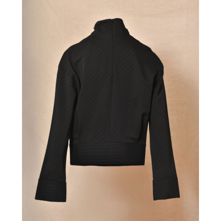 Haut à rayures noire Malloni