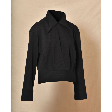 Haut à rayures noire Malloni