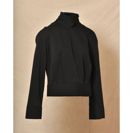 Haut à rayures noire Malloni