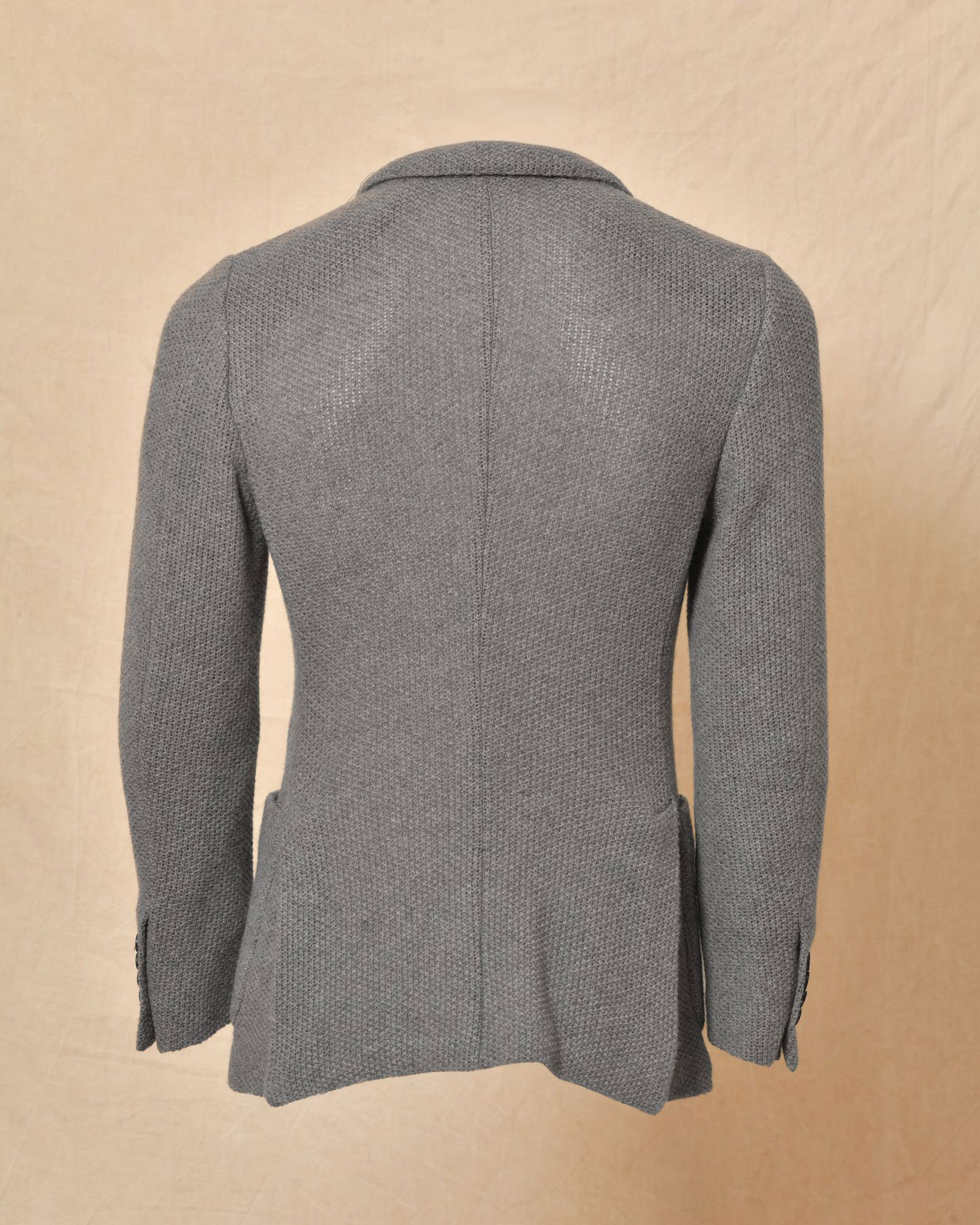 Veste en maille grise texturée Roda