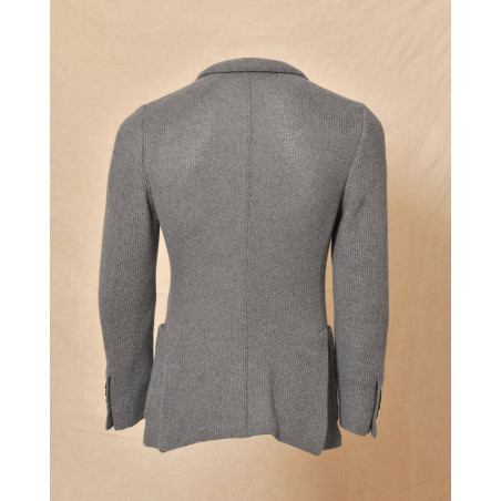 Veste en maille grise texturée Roda