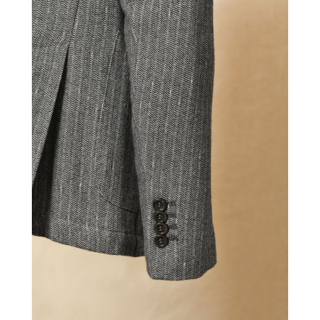 Veste blazer grise à chevons AT.P.CO