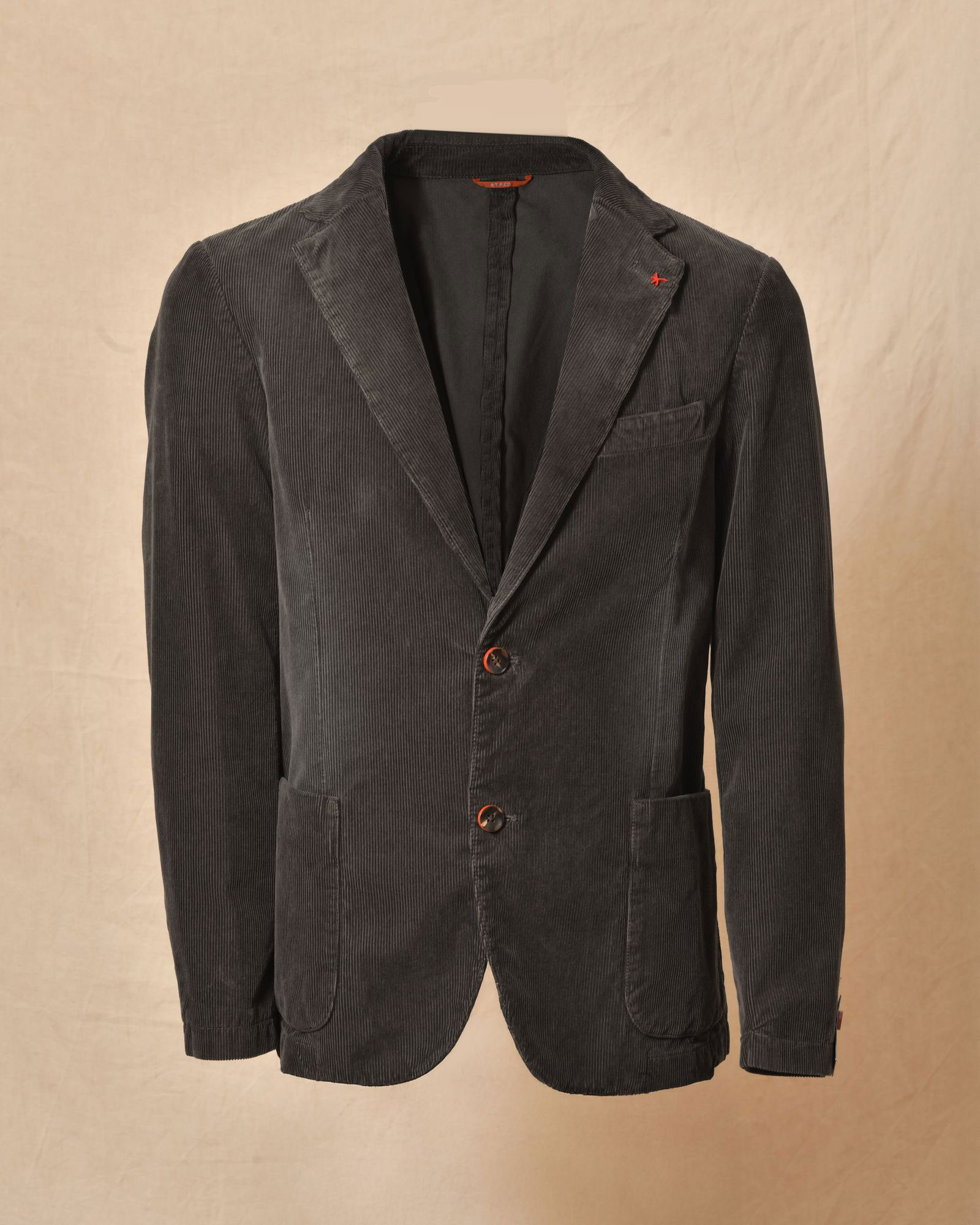 Veste blazer côtelée grise AT.P.CO