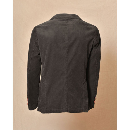 Veste blazer côtelée grise AT.P.CO