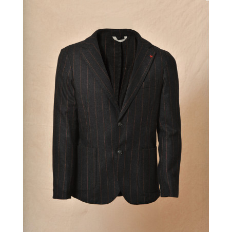 Veste blazer en laine à rayures AT.P.CO