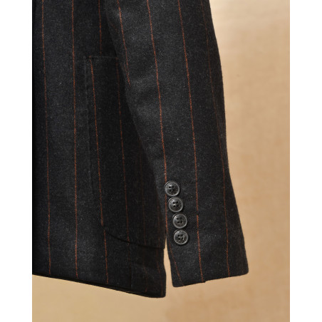 Veste blazer en laine à rayures AT.P.CO