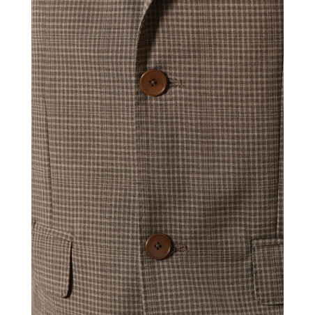 Costume à carreaux marron AT.P.CO