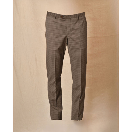 Costume à carreaux marron AT.P.CO