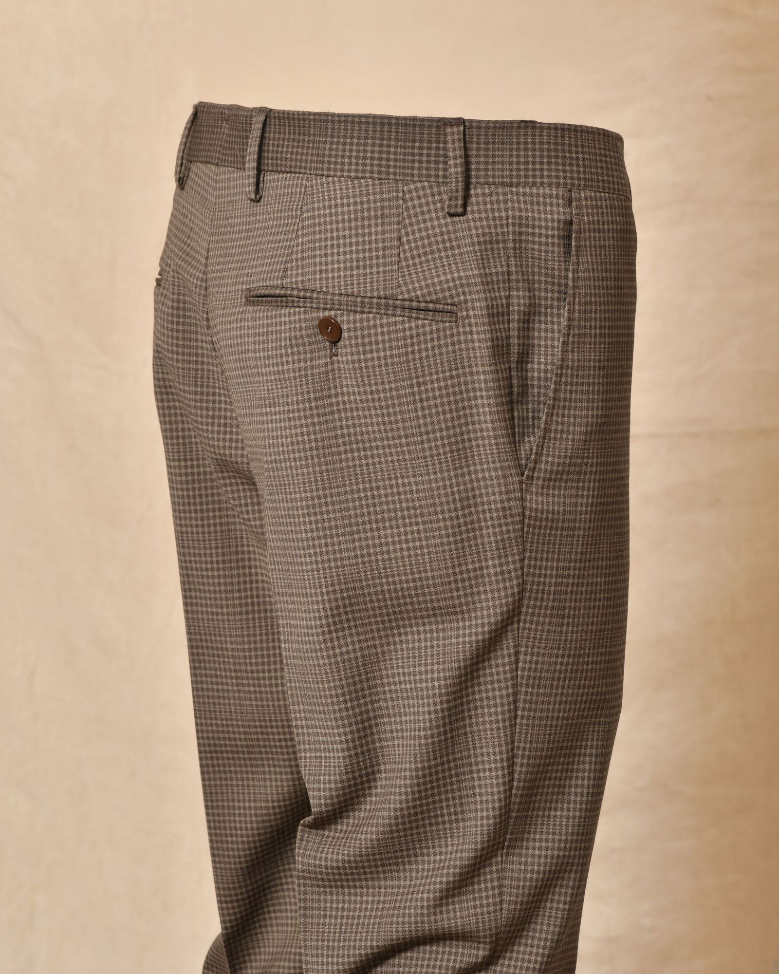 Costume à carreaux marron AT.P.CO