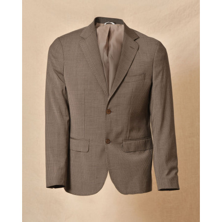 Costume à carreaux marron AT.P.CO