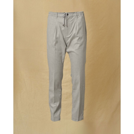Pantalon en laine gris Cruna