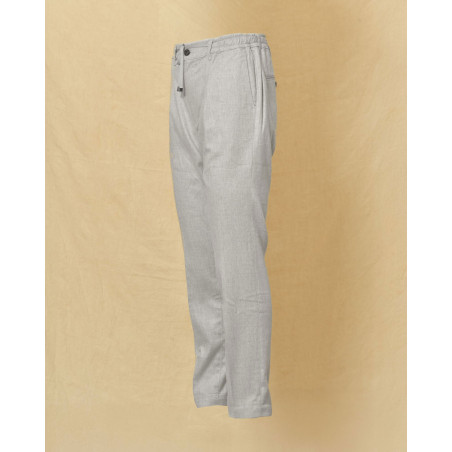 Pantalon en laine gris Cruna
