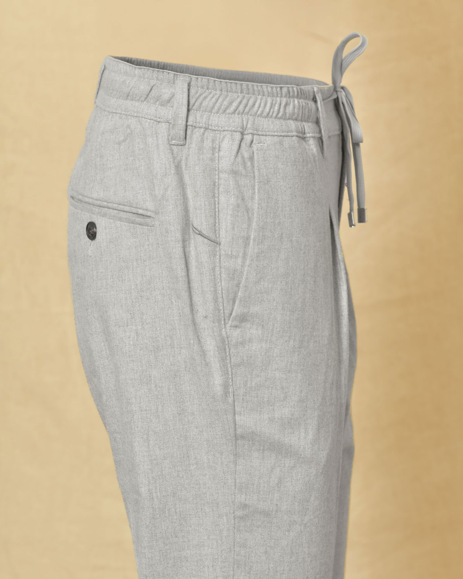 Pantalon en laine gris Cruna