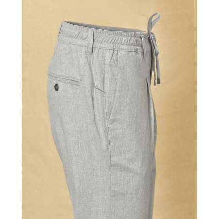 Pantalon en laine gris Cruna