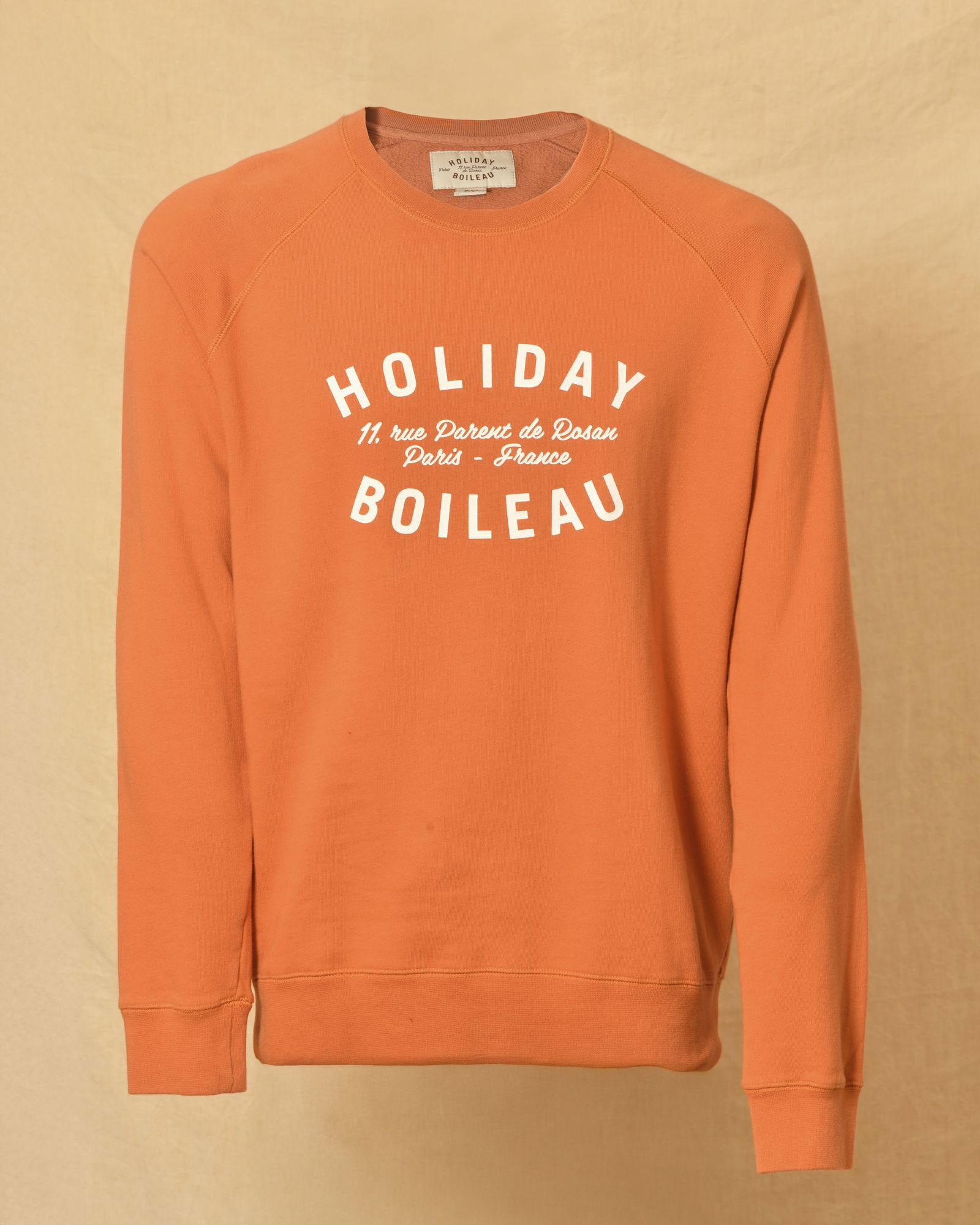 Sweat orange à inscription Holiday Boileau