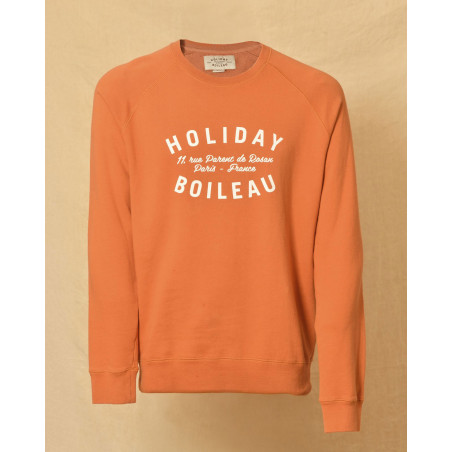 Sweat orange à inscription Holiday Boileau