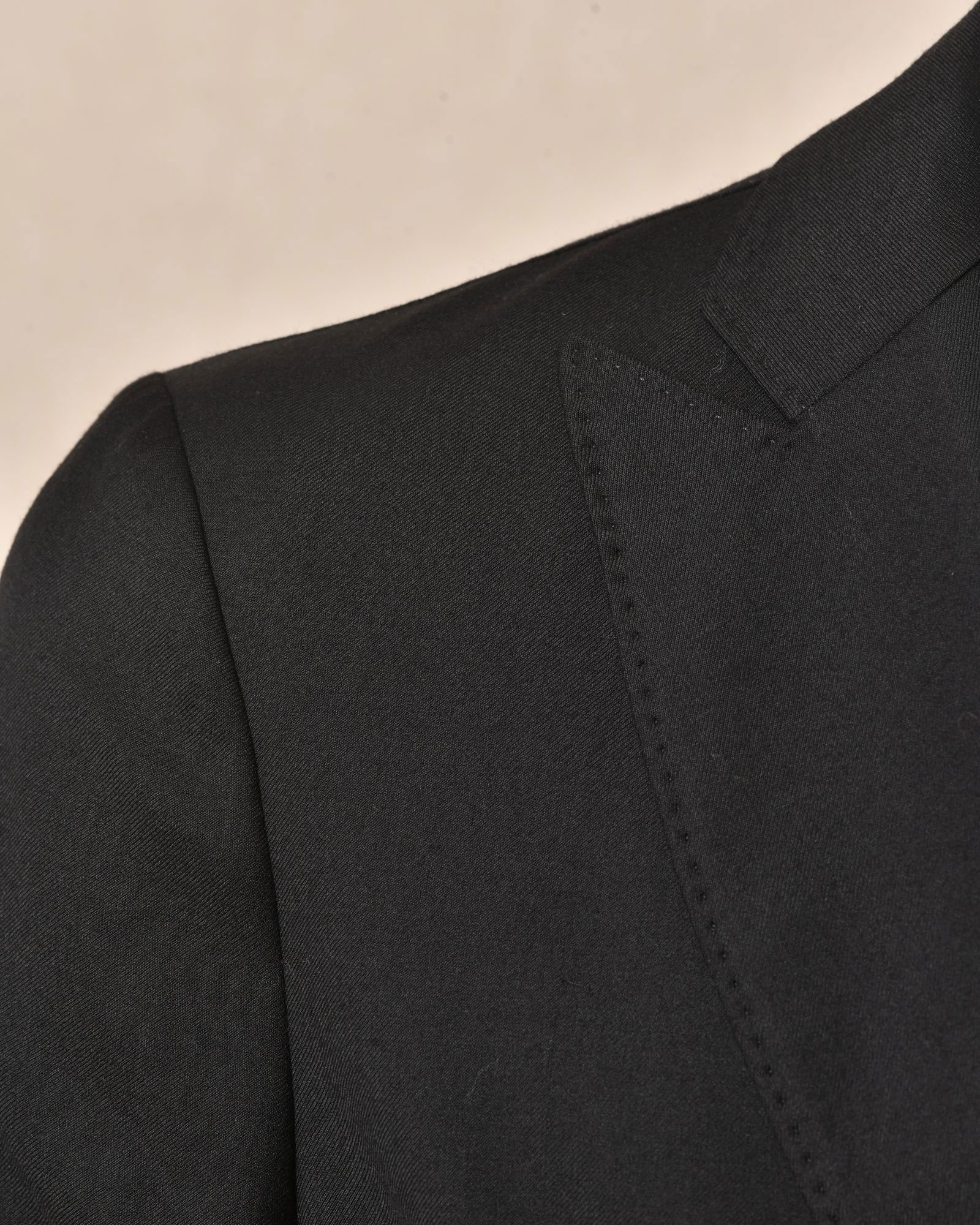 Veste de costume en laine noire Cruna