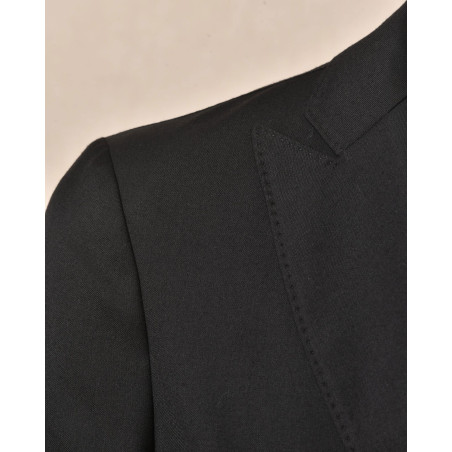 Veste de costume en laine noire Cruna