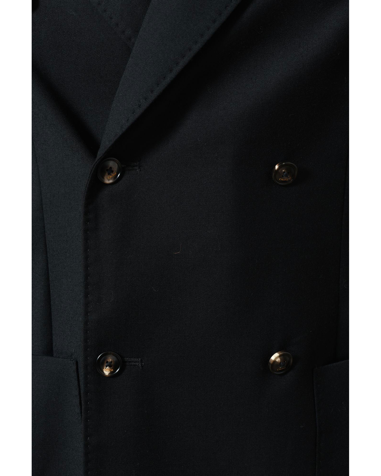 Veste de costume en laine noire Cruna