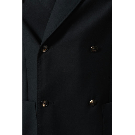 Veste de costume en laine noire Cruna
